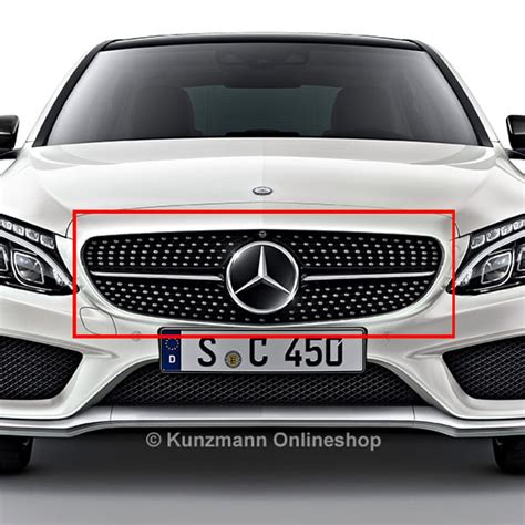 C 43 AMG Diamond Grill With 360 Camera C Class W205 Original Mercedes