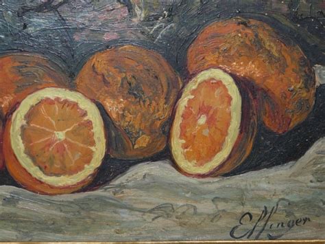 Tableau Peinture Hsp Nature Morte Oranges Sign Effinger L On Jules