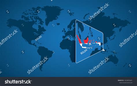 Detailed World Map Pinned Enlarged Map เวกเตอร์สต็อก ปลอดค่าลิขสิทธิ์ 1653835441 Shutterstock