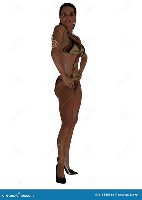 Femme Sexy En Bikini Illustration Stock Illustration Du Assez 216656312
