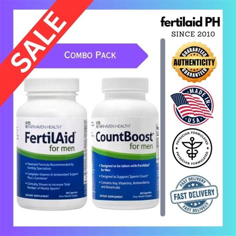 Fertilaid Combo Pack Of 2 Fertilaid For Men Countboost Premium