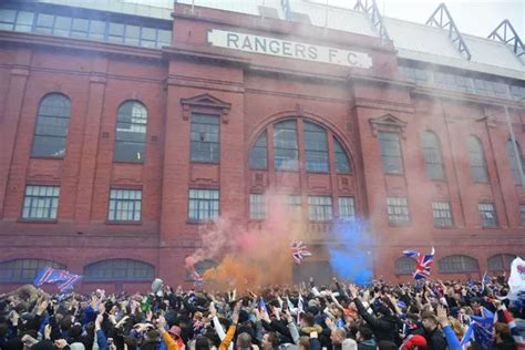 Police Investigate Man Performing Sex Act Outside Ibrox As Rangers Fans Celebrate Title Daily Star