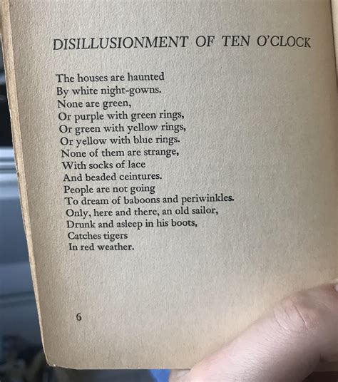 [POEM] Disillusionment of Ten O'Clock by Wallace Stevens : r/Poetry