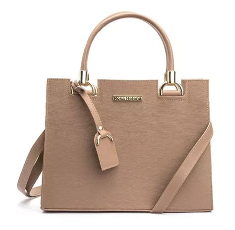 Bolsa Feminina Casual Castelo Rosa Helena Cor Nude MercadoLivre