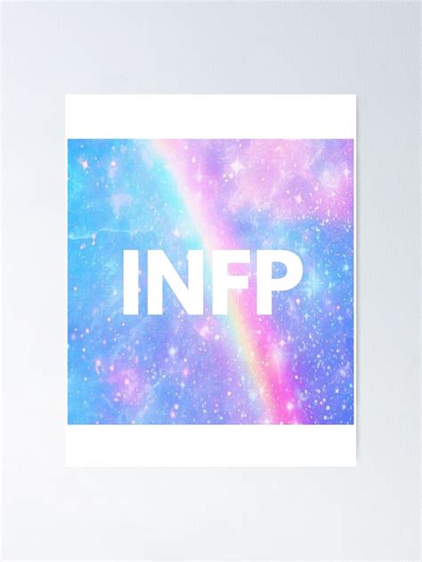 Infp Galaxy Rainbow Pastel Mbti Merch Poster For Sale By Lamweixing