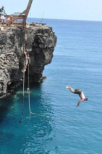 Cliff Diving Off Of South Point Cliff Diving Big Island Hawaii