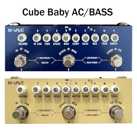 M Vave Cube Baby Multi Effects Pedal Delay Chorus Phaser Effect Reverb