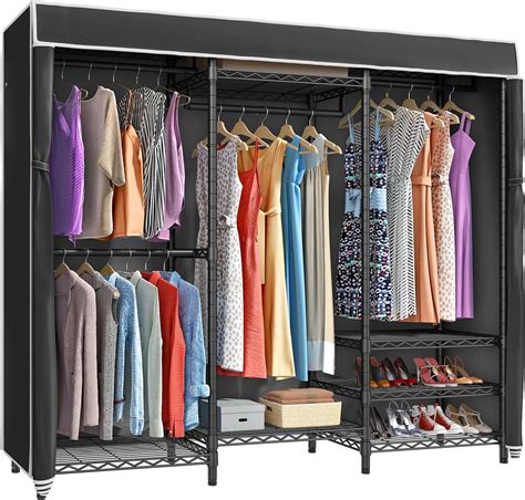 Amazon Vipek V S I Bedroom Armoires Covered Clothing Rack For