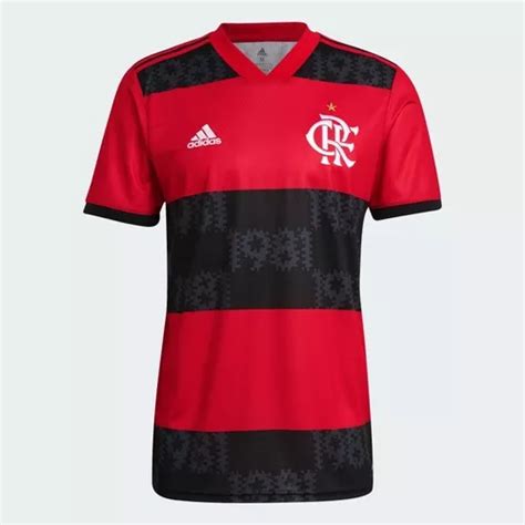 Camisa Flamengo Adidas Jogo I Rubro Negra 2021 2022 Gg0997