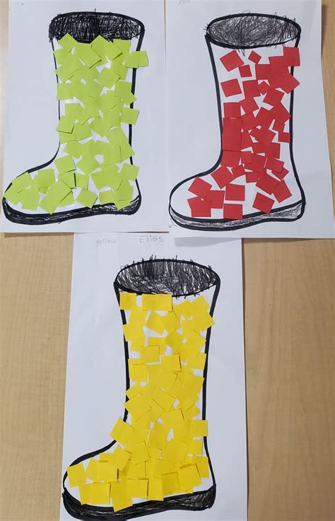 Rain Boots Craft Toddler Arts And Crafts Toddler Crafts