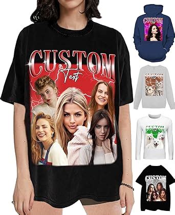 Amazon Custom Your Own Bootleg Rap Tee Shirts With Picture Text