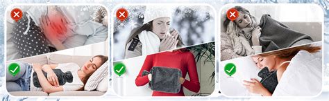 Selftek Hot Water Bottle With Fluffy Cover L Large Rubber Hot Water Bag With Soft Cosy Cover