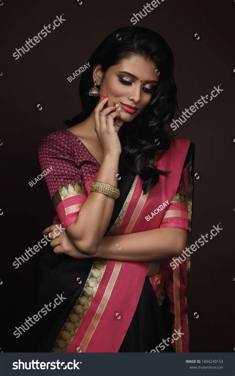 Women Wearing Saree Images Stock Photos Vectors Shutterstock