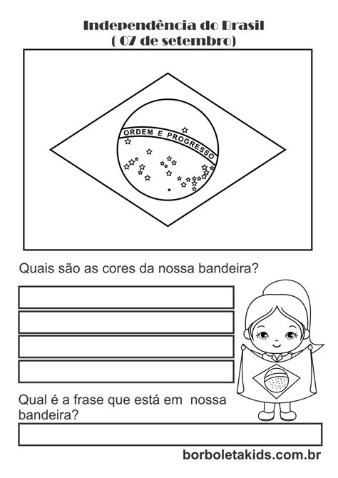 Atividades sobre a Independência do Brasil 7 de setembro