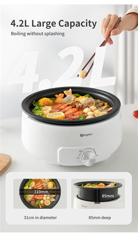 Simplus L Removable Multi Function Electric Hot Pot W Household Nonstick Cooker For