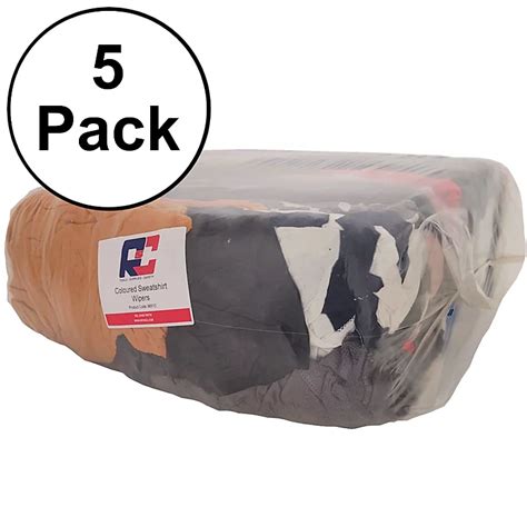 10kg Bag Of Rags Bale Of Mixed Coloured Sweatshirt Cotton Rags Pack