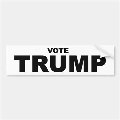 Vote Trump Bumper Sticker Zazzle