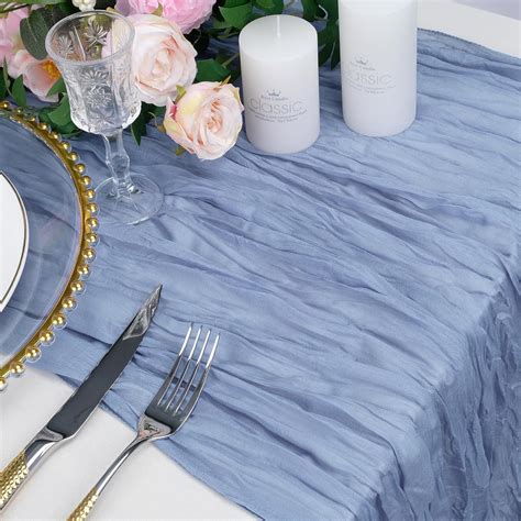 Amazon Babenest Dusty Blue Cheese Cloth Table Runner Pack Ft