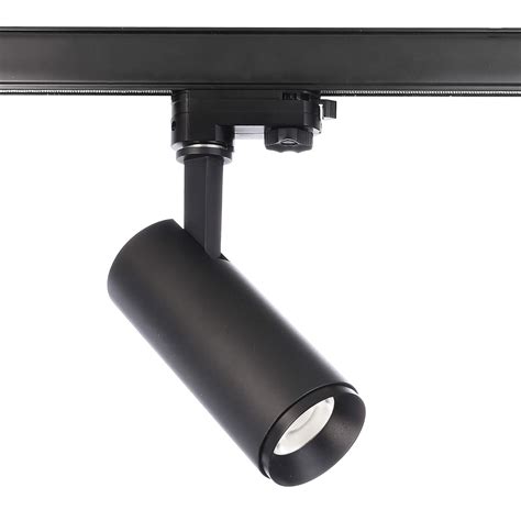 Spot sur rail LED Lucea triphasé 10 W noir Luminaire fr