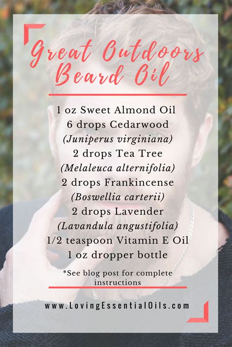 How To Make All Natural Beard Oil With Essential Oils Diy Recipes