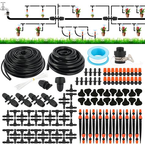 Amazon Greenhouse Micro Drip Irrigation Kit 98FT 104PCS Automatic