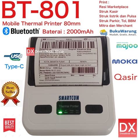 Jual Smartcom Printer Thermal 80mm Bluetooth USB Printer Label Resi