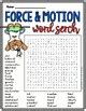 Force Motion Word Search By Jito Studio Tpt