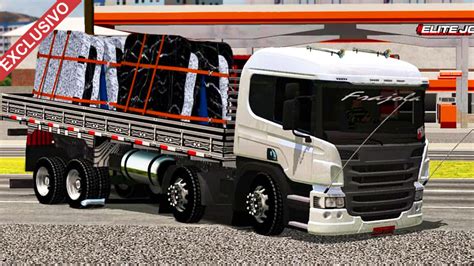 Skin Scania P310 Branca QUALIFICADA EXCLUSIVO Skins Games Truck