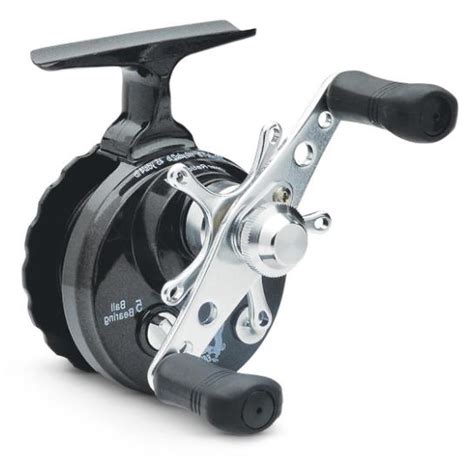 Ice Fishing Spinning Reel Black Inline Lightweight Tefl