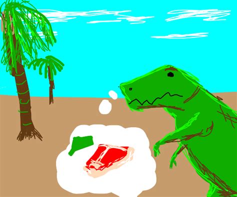 Dinosaur Starving Drawception