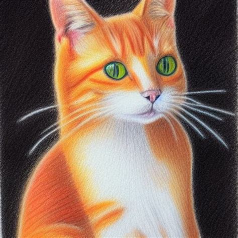 Best AI Photo Crayon Drawing Of One Cat Promptify