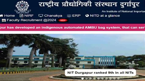 Nit Durgapur Faculty Recruitment For Vacancies Check