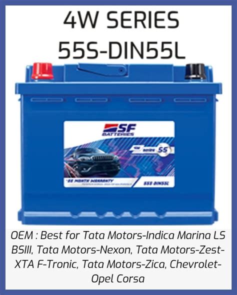 SF 4W 55S DIN55L CAR BATTERY At Rs 6400 In Hyderabad ID 27048962912