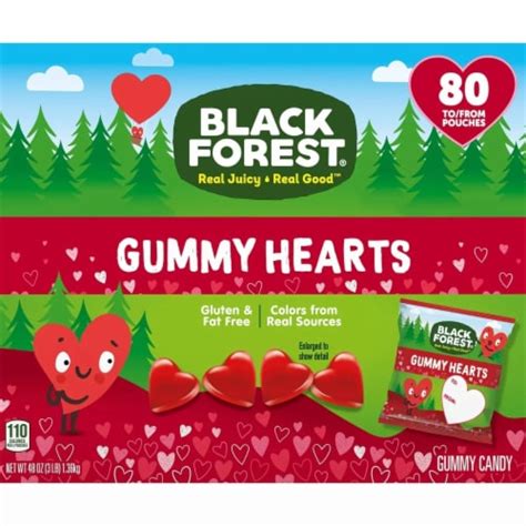 Black Forest Gummy Hearts Friendship Exchange Valentine Candy | Gluten ...
