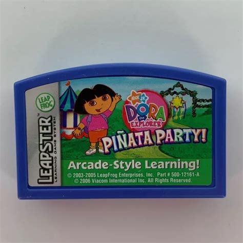 LEAPFROG LEAPSTER LEARNING Game Nick Jr Dora Explorer Pinata Party 5