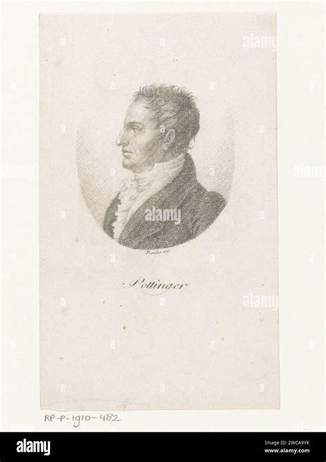 Portrait Of Henry Pottinger Luigi Rados 1819 Print Italy Paper