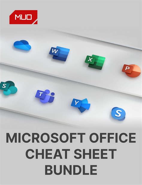 Microsoft Office Cheat Sheet Bundle Free Cheat Sheet