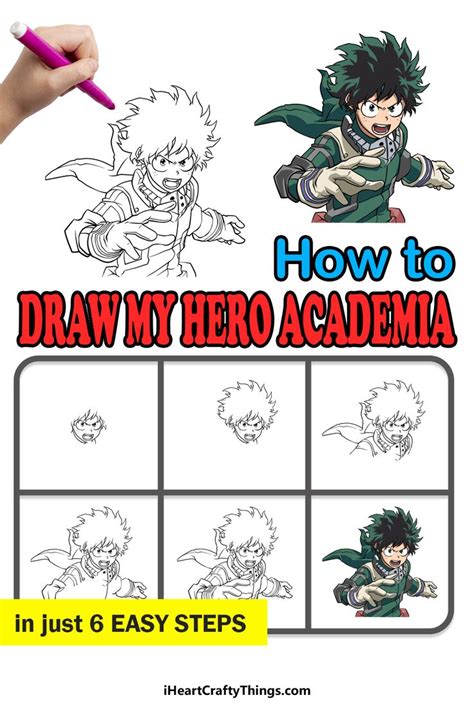 How To Draw My Hero Academia A Step By Step Guide Drawings