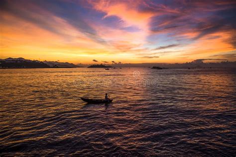 Sunrise at Nha Trang Beach Nha Trang, Viet Nam Stock Image - Image of beautiful, trang: 168765075