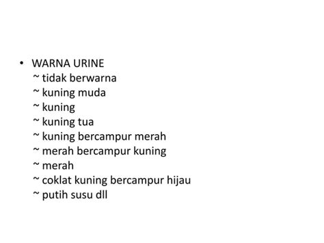 Pemeriksaan Urine Urinalisis Ppt