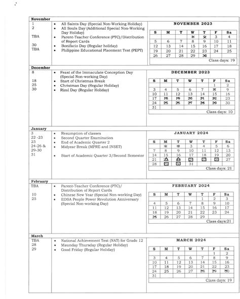 Deped School Calendar For Sy 2023 2024 Teach Pinas