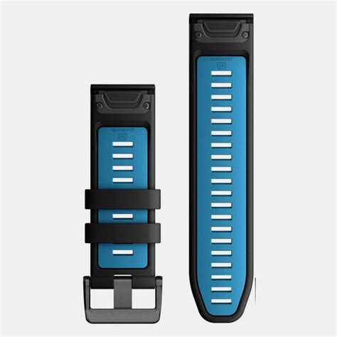 Garmin Silicone Band Black With Cirrus Blue Black With Cirrus Blue