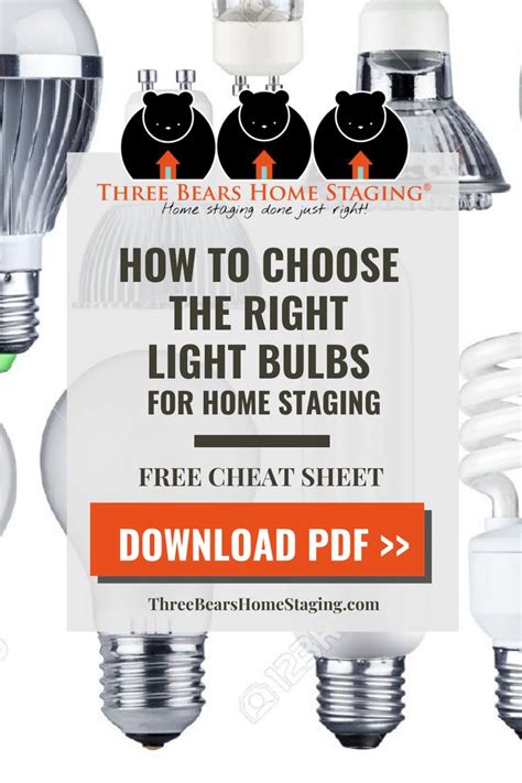 How To Choose The Right Light Bulb For Home Staging Staging Bulb