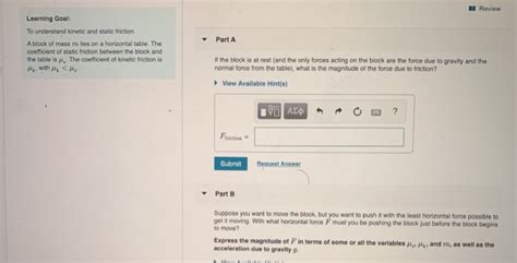 Solved Review Learning Goal To Understand Kinetic And Chegg