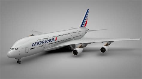 Airbus A380 Air France L093 3d Model 95 C4d Free3d