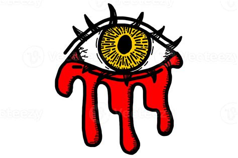 Eye With Blood Tear 21468281 Png