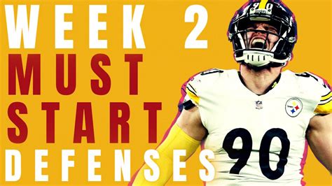 Week Must Start Defenses Streams Fantasy Football Youtube