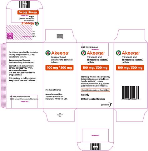 Akeega Package Insert Prescribing Information Drugs