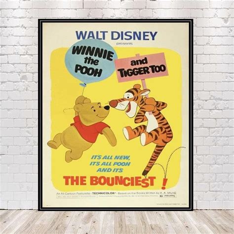 Winnie The Pooh Attraction Poster Winnie The Pooh Movie Poster Vintage Disney Poster Fantasyland