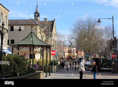 Banbury Town Centre High Street Oxfordshire England Uk Gb Stock Photo